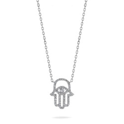 Diamond Hamsa Necklace