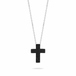 Black Diamond cluster cross necklace 
