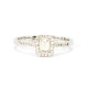 Baguette Hallo diamond ring