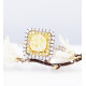 Cushion Fancy Yellow Diamond Ring