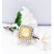 Cushion Fancy Yellow Diamond Ring