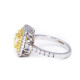 Cushion Fancy Yellow Diamond Ring