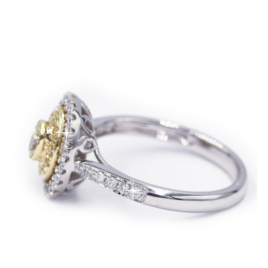 Oval Fancy Yellow Diamond Ring Oval Fancy Yellow Diamond Ring
