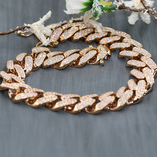Cuban Link Diamond Bracelet Cuban Link Diamond Bracelet