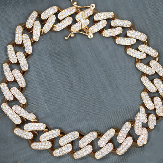 Cuban Link Diamond Bracelet Cuban Link Diamond Bracelet