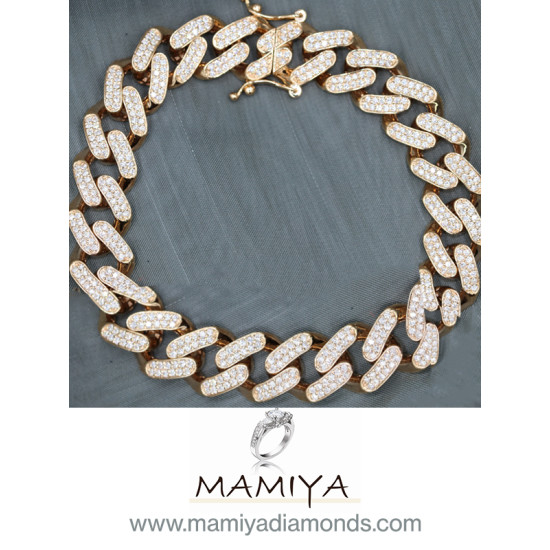 Cuban Link Diamond Bracelet Cuban Link Diamond Bracelet