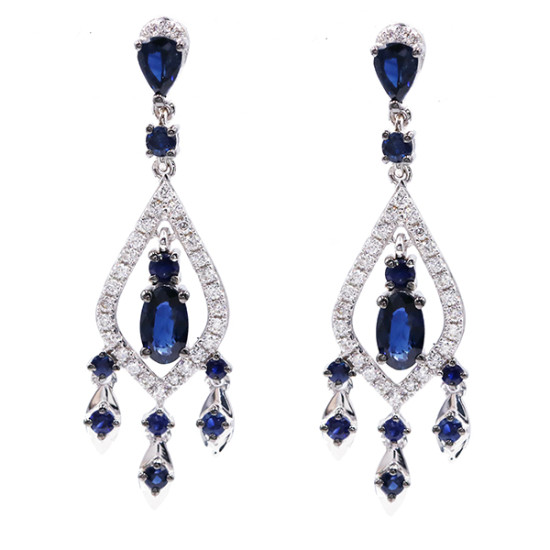 Dangling Sapphire Earrings