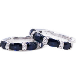 Oval Sapphire Earrings Oval Sapphire Earrings