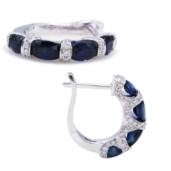 Oval Sapphire Earrings Oval Sapphire Earrings