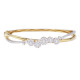 Five Cluster Diamond Bangle