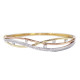 Twisted Double line Bangle