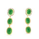 Green Onyx Diamond Earrings