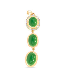 Green Onyx Diamond Pendant Green Onyx Diamond Pendant