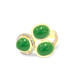 Green Onyx Diamond Ring