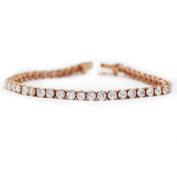 Rose Gold Tennis Bracelet Rose Gold Tennis Bracelet