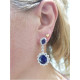 Diamond Sapphire Earrings