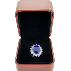 Diamond Sapphire Ring Diamond Sapphire Ring