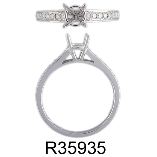 18 carats ring setting (B14207)