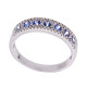 Diamond with Sapphire Ring