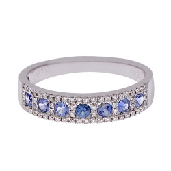 Diamond with Sapphire Ring Diamond with Sapphire Ring