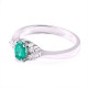 Affluent Emerald & Diamond Ring