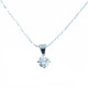 4 Claw Single Diamond Pendant