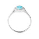 Blue Topaz & Diamond Ring