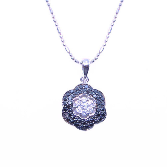 Black & White Diamond Pendant