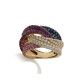 Aquatic Three-Tone Ring