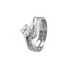 Twisted Height Solitaire Diamond Engagement Ring 