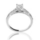 Princess Micro Engagement Ring - B08892