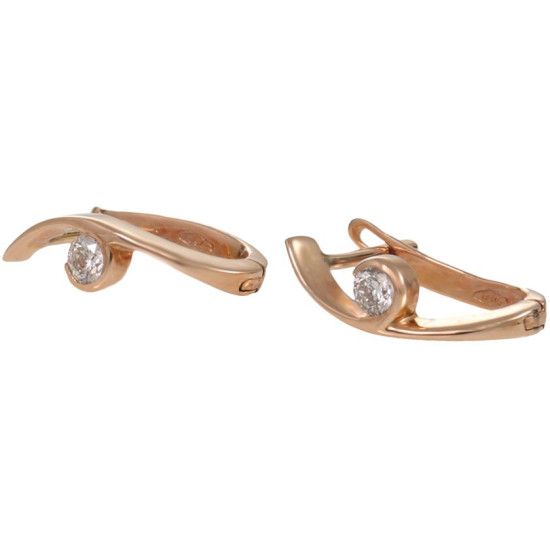 Rose Gold Diamond Earrings