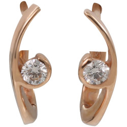 Rose Gold Diamond Earrings Rose Gold Diamond Earrings