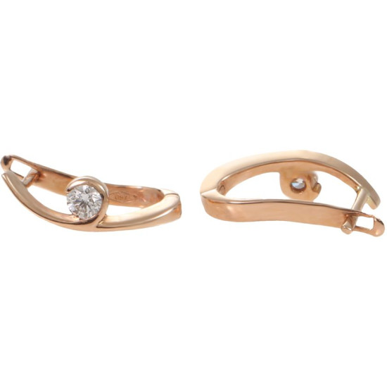 Rose Gold Diamond Earrings