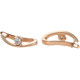 Rose Gold Diamond Earrings