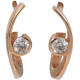 Rose Gold Diamond Earrings