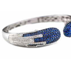 Sapphire Diamond Bangle Sapphire Diamond Bangle