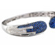 Sapphire Diamond Bangle