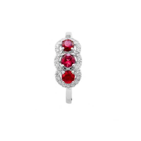 Ruby Trilogy Ring