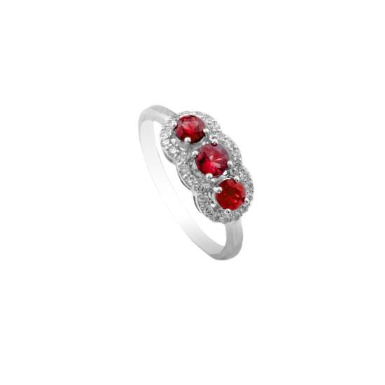 Ruby Trilogy Ring