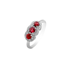 Ruby Trilogy Ring Ruby Trilogy Ring