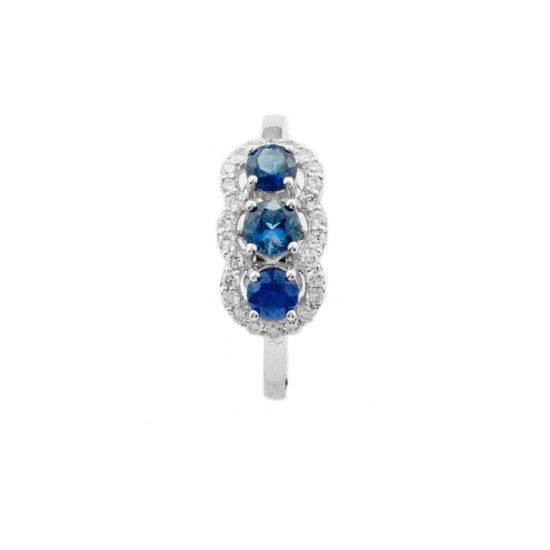 Sapphire Trilogy Ring