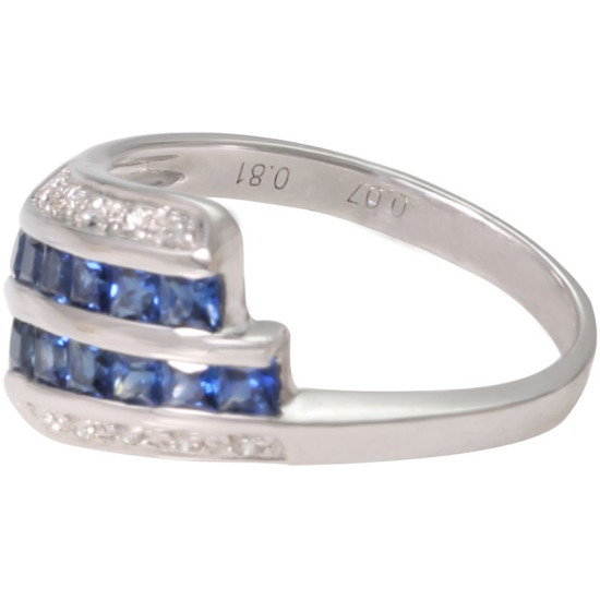 Season of sapphire Diamond RIng