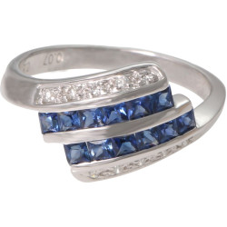Season of sapphire Diamond RIng Season of sapphire Diamond RIng