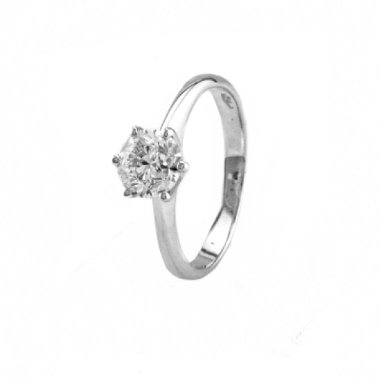 White Gold Engagement Diamond Ring 