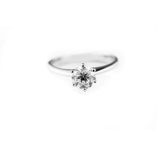 White Gold Engagement Diamond Ring 
