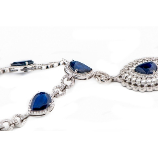 Sapphire Drops Necklace