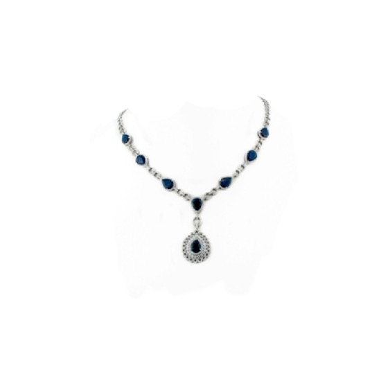 Sapphire Drops Necklace