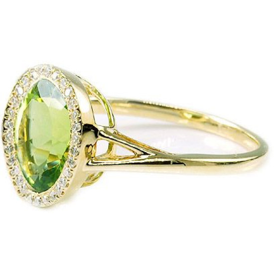 Peridot Diamond Ring Peridot Diamond Ring