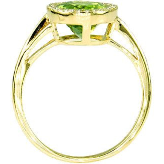Peridot Diamond Ring Peridot Diamond Ring